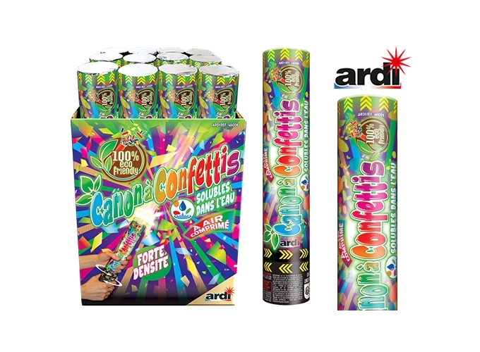 LANCE-COTILLONS 30cm MULTICOLORS (12 pieces)