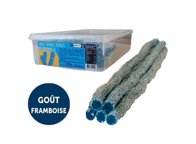 LASSOS ACIDULES TORSADES FRAMBOISE BTE 200 (1)