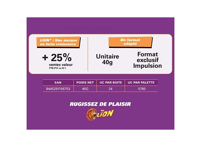 LION BROWNIE 40g (24)