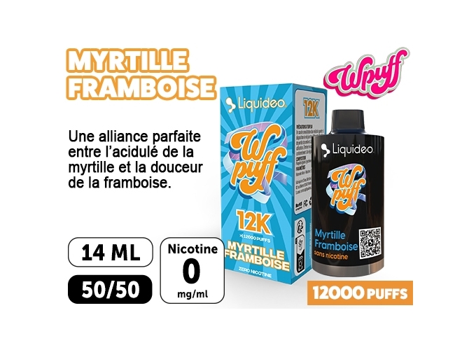 LIQUIDEO 12 K POD SEUL MYRTILLE FRAMBOISE