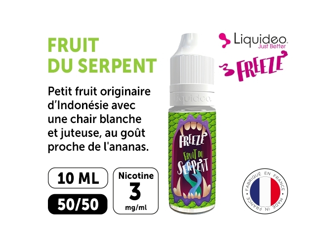 LIQUIDEO FREEZE  FRUIT DU SERPENT 03 MG ML  10 ML
