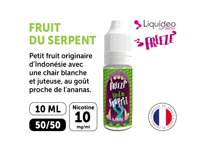 LIQUIDEO FREEZE  FRUIT DU SERPENT 10 MG ML  10 ML