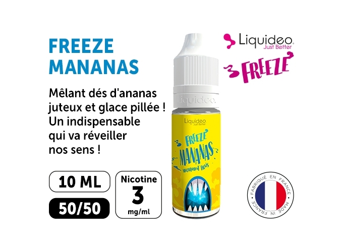 LIQUIDEO FREEZE MANANAS 03 MG ML 10 ml