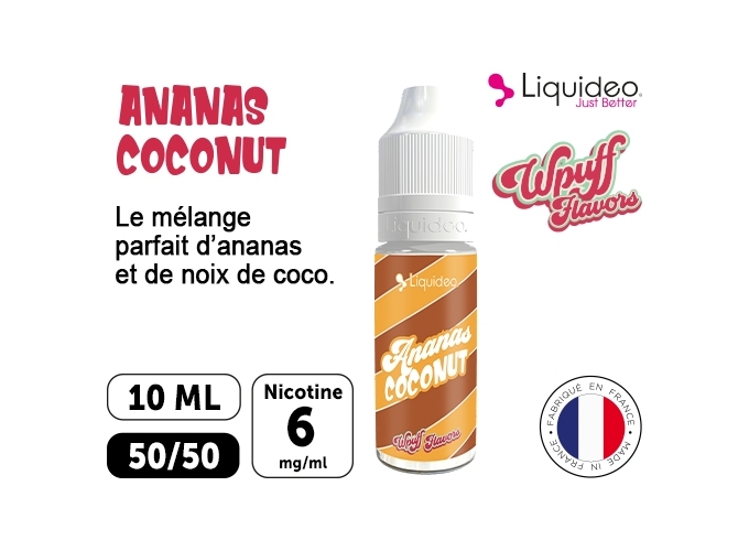 LIQUIDEO WPUFF ANANAS COCO 06 MG ML  10 ML
