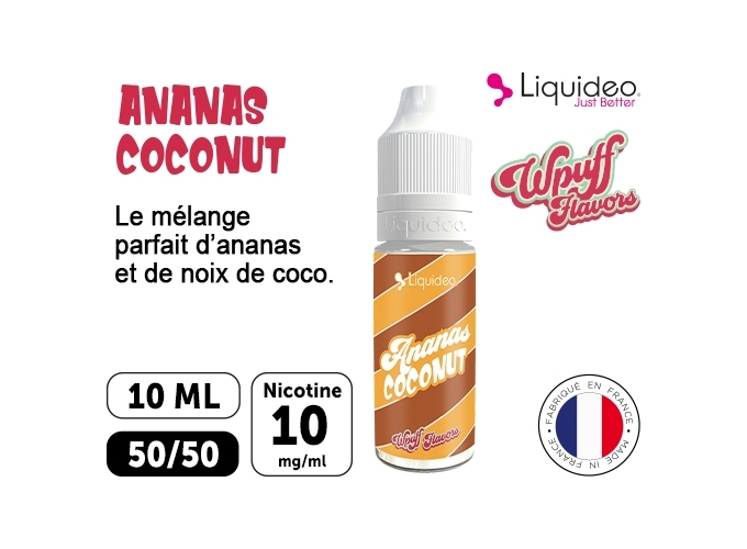 LIQUIDEO WPUFF ANANAS COCO 10 MG ML  10 ML