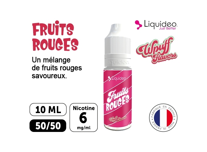 LIQUIDEO WPUFF FRUITS ROUGES 06 MG ML  10 ML