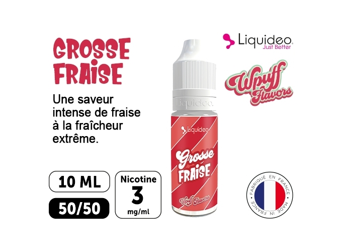 LIQUIDEO WPUFF GROSSE FRAISE 03 MG ML  10 ML