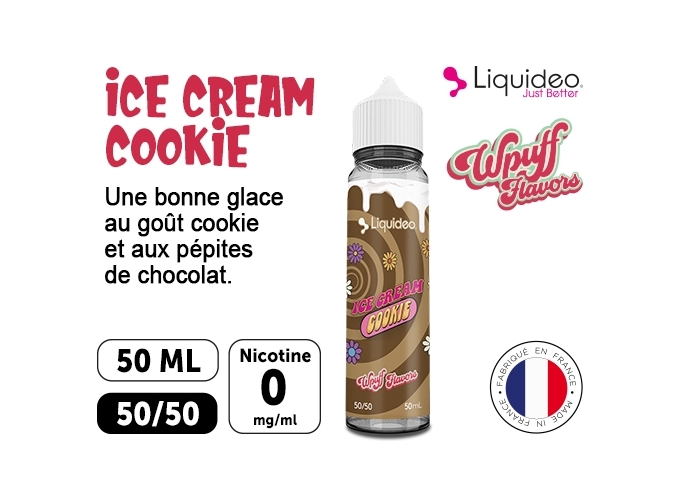 LIQUIDEO WPUFF ICE CREAM COOKIE 00 MG ML  50 ML