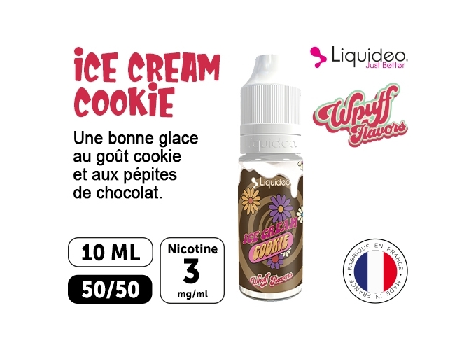 LIQUIDEO WPUFF ICE CREAM COOKIE 03 MG ML  10 ML