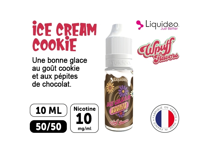 LIQUIDEO WPUFF ICE CREAM COOKIE 10 MG ML  10 ML
