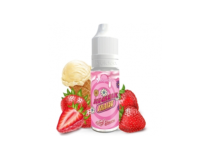 LIQUIDEO WPUFF ICE CREAM FRAISE 00 MG ML  10 ML