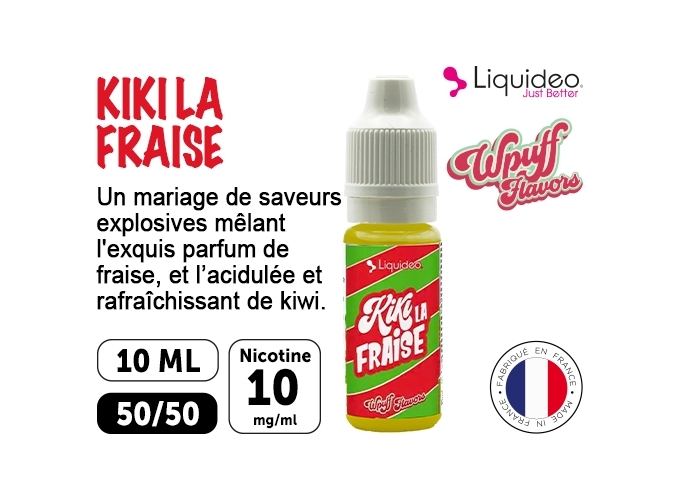 LIQUIDEO WPUFF KIKI FRAISE 10 MG ML  10 ML
