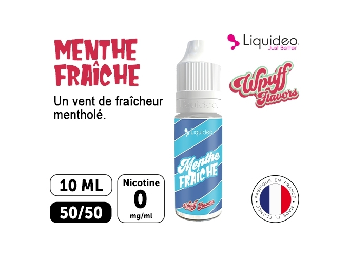 LIQUIDEO WPUFF MENTHE FRAICHE 00 MG ML  10 ML