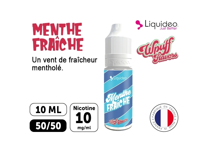 LIQUIDEO WPUFF MENTHE FRAICHE 10 MG ML  10 ML