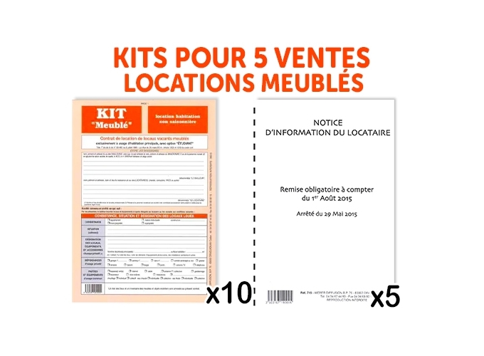 LOT DE 10 KITS HABITATION MEUBLE   5 NOTICES (1)