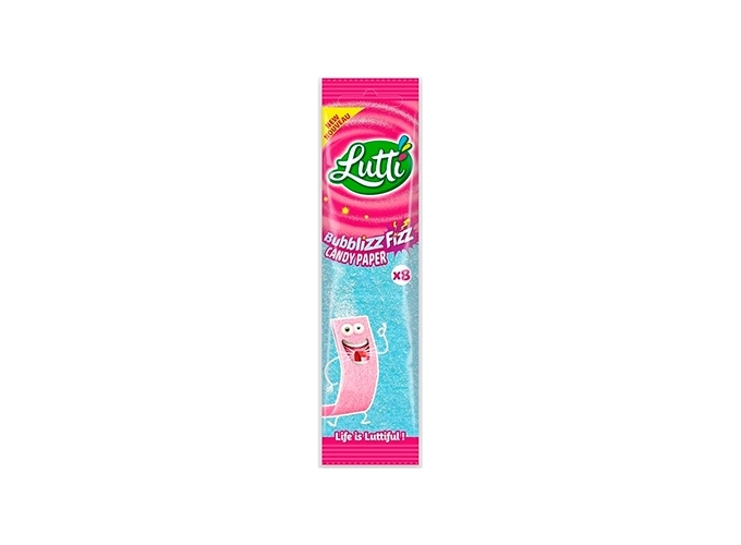LUTTI BUBBLIZ FIZZ CANDY PAPER 15G (CART.24)
