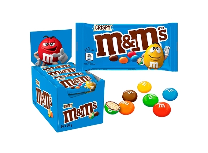 M M'S CRISPY SACHET 36g (24)