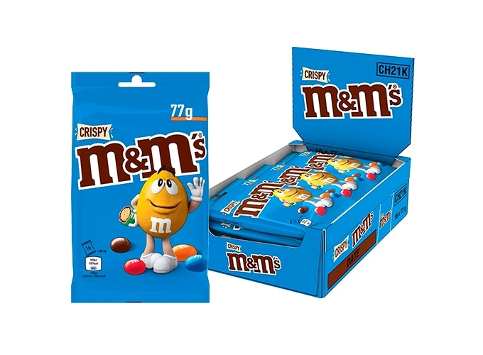 M M'S CRISPY SACHET 77g (BTE.16)