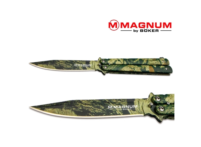 M. MAGNUM BALISONG CAMO BY BOKER COUTEAU PAPILLON