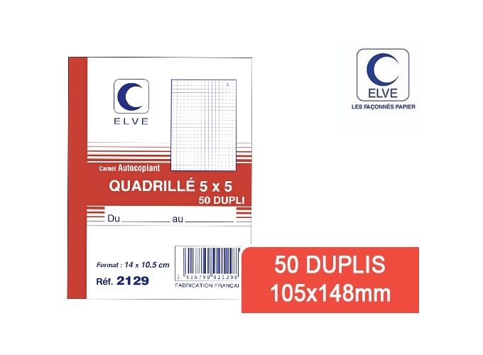 MANIF. QUADRILLE 5X5 50 2F 105X148 (10)
