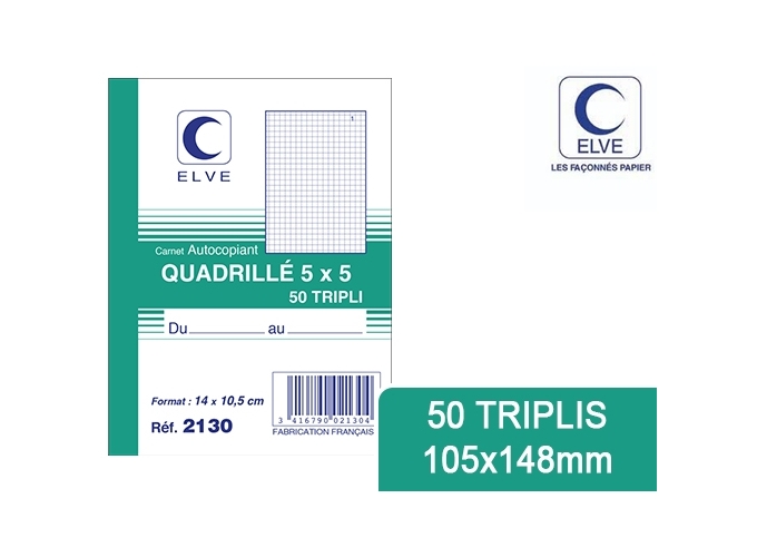 MANIF. QUADRILLE 5X5 50 3F 105X148 (10)