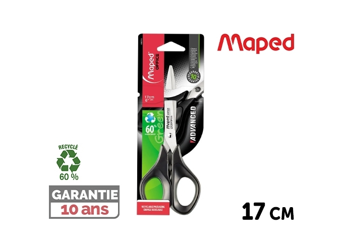 MAPED CISEAUX ADVANCED GREEN 17CM