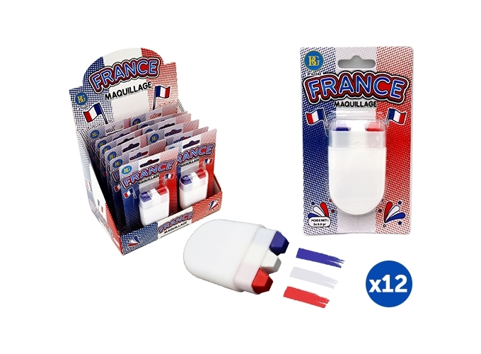 MAQUILLAGE FRANCE BLEU BLANC ROUGE   (SACHET 12)