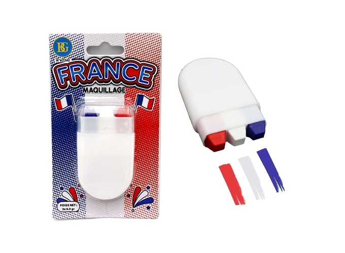 MAQUILLAGE FRANCE BLEU BLANC ROUGE   (SACHET 12)
