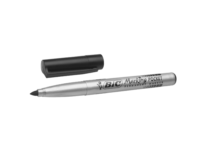 MARKER BIC PERMANENT POCKET PTE OGIVE NOIR (12)