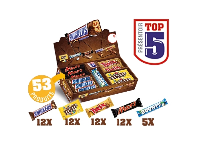 MARS TOP 5 BOX 41 BARRES ET 12 SACHETS  ASS. (1)