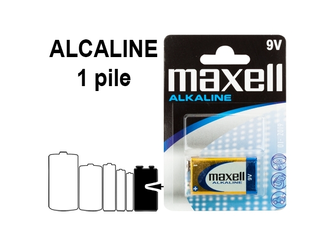 MAXELL BL. 1 PILE  ALCALINE  6LR61 (12)