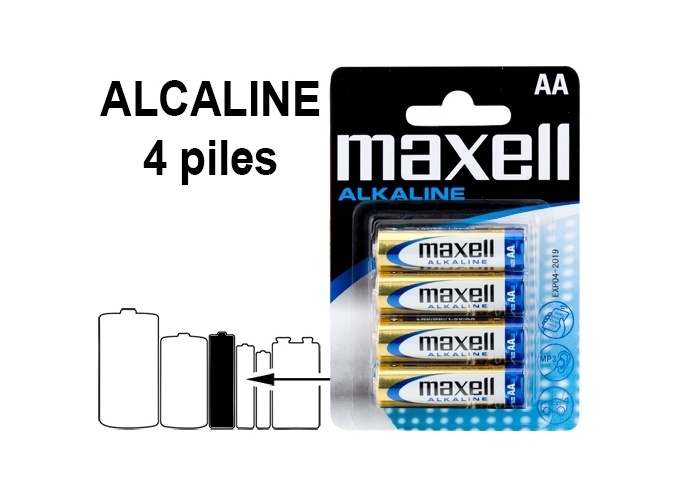MAXELL BL. 4 PILES ALCALINES  LR 6 (12)
