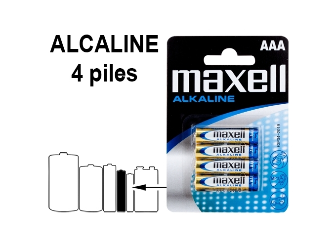 MAXELL BL. 4 PILES ALCALINES  LR03 (12)