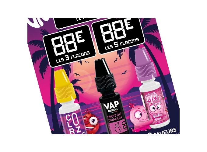 MENU A5 PROMOTIONS DES E-LIQUIDES VAP NATION