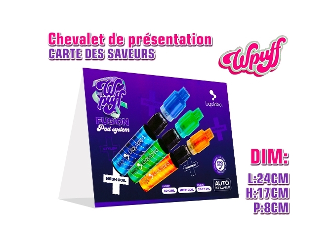 MENU SAVEUR CHEVALET POUR FUSION 2.0