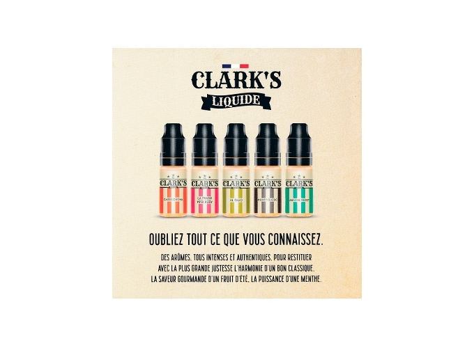 MENU SAVEUR DES E-LIQUIDES CLARK'S