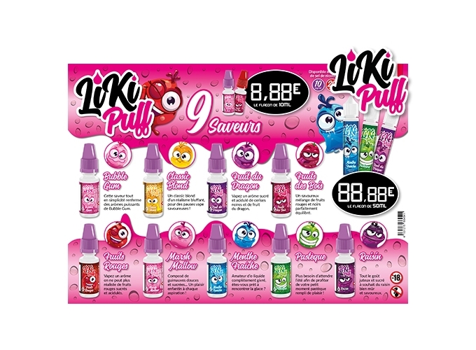 MENU SAVEUR DES E-LIQUIDES LIKKI PUFF