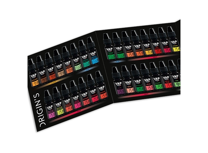 MENU SAVEUR DES E-LIQUIDES VAP NATION