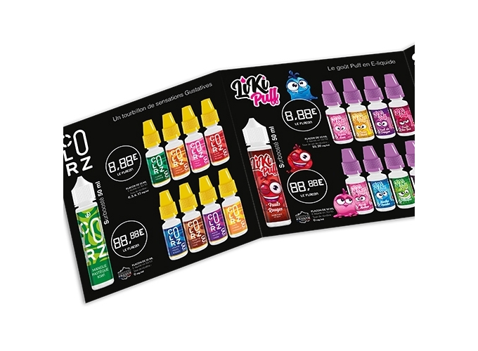 MENU SAVEUR DES E-LIQUIDES VAP NATION