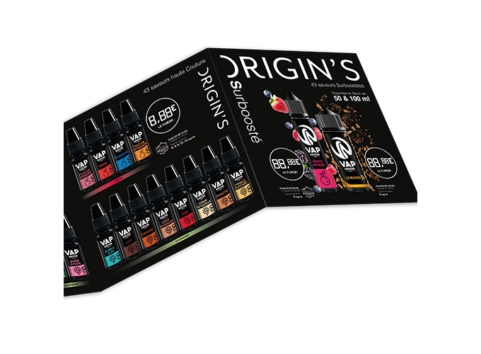 MENU SAVEUR DES E-LIQUIDES VAP NATION