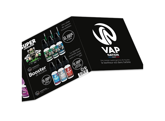 MENU SAVEUR DES E-LIQUIDES VAP NATION