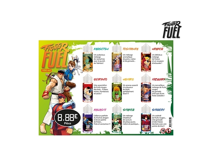 MENU SAVEUR DES PUFF  FIGHTER FUEL 100 ml