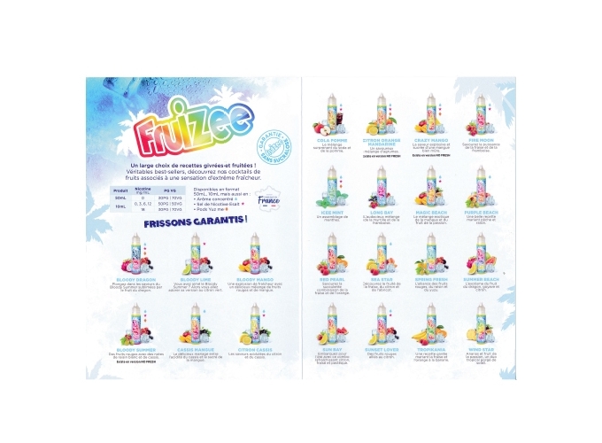 MENU SAVEUR GAMME FRUIZEE