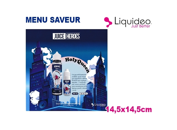 MENU SAVEUR JUICE HEROES LIQUIDEO