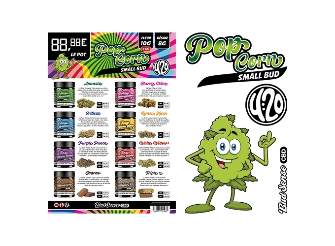 MENU SAVEUR POP CORN SMALL BUD