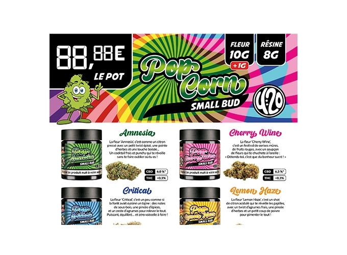 MENU SAVEUR POP CORN SMALL BUD