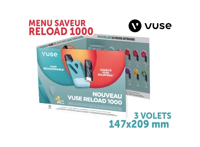 MENU SAVEUR RELOAD 1000