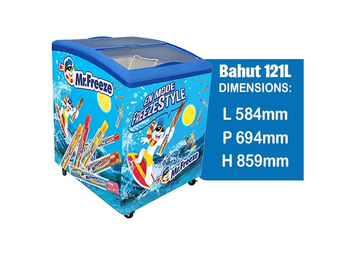 MEUBLE FROID 138L MISTER FREEZE OPTION MIX