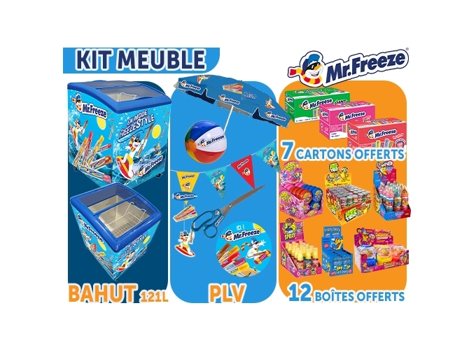 MEUBLE FROID 138L MISTER FREEZE OPTION MIX