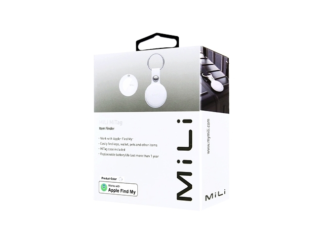 MILI TAG LOCALISATEUR AVEC PORTE CLEFS BLANC (1)